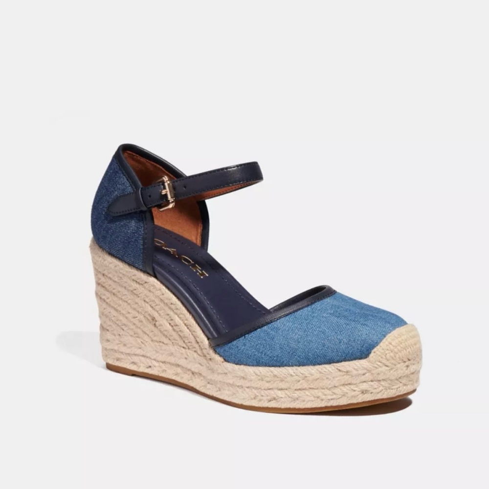 Coach Women's Denim Blue Raine Espadrille